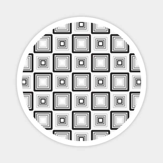 Simple Square Pattern Magnet by zarya_kiqo